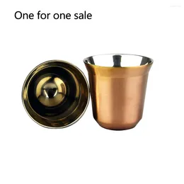 Tumblers Stainless Steel Easy Clean Heat Insulation Coffee Cup Mug Water Reusable Solid Home Double Wall Practical Bar Supplies Drinking