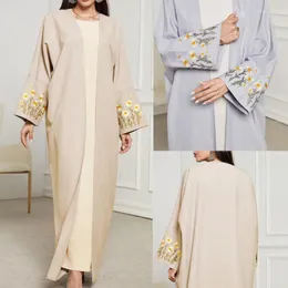 Ubranie etniczne Ramadan Eid muzułmanin kimono Abaya Damen Dubai Turkey Islam Abayas dla kobiet Skromna sukienka kebaya szat femme muulmane kaftan