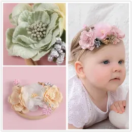 Accessori per capelli Baby Girl Headband Cute per bambini elastici elastico banda per capelli neonati fiore in età prescolare fashioncanda a fiore accessori per bambini d240520