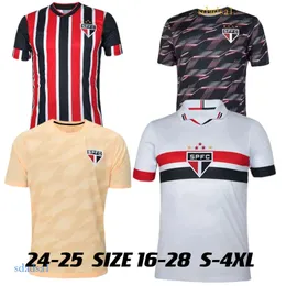 24 25 Sao Paulo FC Soccer Jerseys 2025 Женщина Arboleda Джеймс Галоппо Рафинха Пато Лучано Рубашки Мужские Кэллери Лукас Дэвид Пабло Майя Дети футбол самые низкие