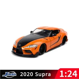 DIECAST Model Cars Jada 1 24 2020 Toyota Supra Hot Toys Metal Car Toy Diecast CN (pochodzenie) zabawki samochodowe dla chłopców modelowy samochód Y240520KN6S