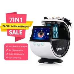 7 In 1 Smart Ice Blue Facial Treatment Machine Skin Rejuvenation Diamond Microdermabrasion Skin Analysis Face Cleaning Machine