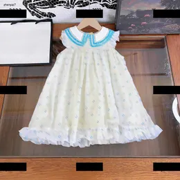 Top Girls Dress Baby Summer Letter Flower Pattern Pattern Dress Lace Pretfarent Trafel Design Skirt Fashion Polo Shirt Dress Pretic New Product