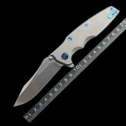 ZT 0392 Ceramic Bearing TC4 Titanium Handle Folding Knife Outdoor Camping Hunting Pocket EDC Tool Knife