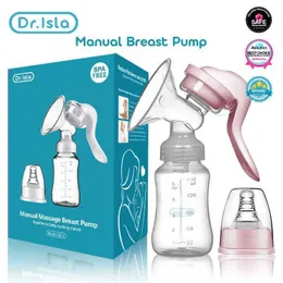 Bröstpumps Dr. Isla Bröstpump Baby Nipple Manual Milk Pump Bottle Sucking Postpartum Supplies Fri från Bisphenol A WX