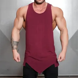 Marca Bodybuilding Stringer Top Top Men Muscolation gilet palestre abiti fitness uomini sottoschermata Solida camicia muscolare vuota 240520