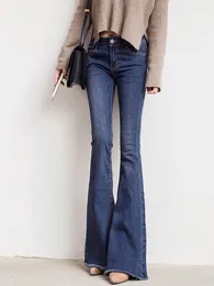 Kadınlar Mujer Mujer Kadınlar İçin Yüksek Bel Flare Pantalons Kore Moda Femme Nouveau Donna Street Giyim Ropa Para 2024