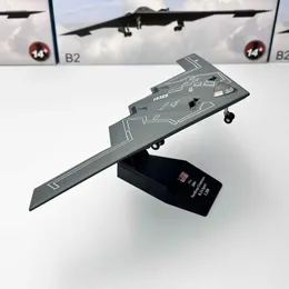 Aircraft Modle 1200 fighter jet model American B2 spirit bomber military aircraft replica aviation World War II aircraft boy collectible toy