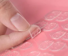 Corre adesivi di adesivi per chiodi falsi trasparenti Adesivi adesivi a doppio pressione su punte di estensione di punta di unghie finte 01199125081