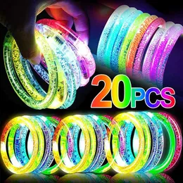 LED Toys 20/5pcs pulseira luminosa em bastão com brilho luminos