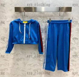 2022fw Brand Designer Sports Pants Set da donna tracce di tute corte Autumn Autunno a due pezzi Mieli