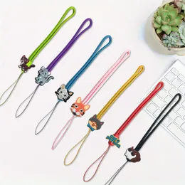Cartoon Accessories Kitten Braided Phone Strap Anti-Lost Charm String Charms Cell Straps Creative For Girl Gifts Wrist Cute Chain Dr Otn3Q