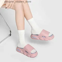 Slippers Comwarm Platform Soft Eva Slider Women Fashion Flip Flip Floor Unisex Home Shoes Wans Want Antipl Slider Indoor and Outdoor Sandals Q240520