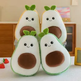 Фаршированные плюшевые животные 25 Cmcute Avocado Plush Doll Fresh Avocado Kaii Plush Toy Fruit Pillow Girl рюкзак подвеска подвеска подвеска подвеска для рождественского дня рождения подарок на день рождения