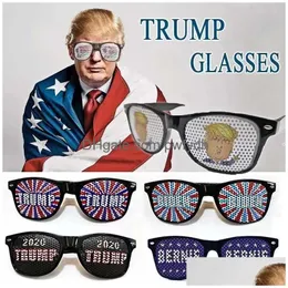 Другая вечеринка по снабжению президента Дональд Трамп Смешные очки Фестиваль США флаг флага патриотические солнцезащитные очки подарки доставка домой Гар Дхейк