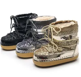 Boots Leosoxs Women Snow 30 Wool Warm Warm Moon Shoes Platform Fmate Luxury Vace Space Boot Winter Cotton Nonslip5741653