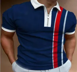 MEN039S Polos Высококачественный полосатый клетчатый клетчатый цветовой рубашка Men39s повседневный лацкат с коротким рукавом с короткими рукавами.