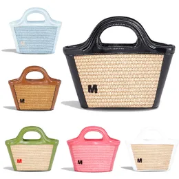 Womens Straw Beach bag Raffias Designer bag Fashion weave Basket pochette Luxury handbag travel Mini tote bag Top quality mens Crossbody clutch small Shoulder Bag