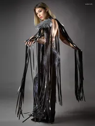 Gothic Paillon Fringe Quaste Wings Covers Unisex Y2K 2024 Sommer Cosplay Kostüme Capes Streetwear Beach Party Schal Cloak