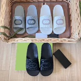 Designer Slifors Uomini Donne Growlocking G Slides Sandali in gomma Slide piatti Muli autunnali estivi Muli esterni Slidel di lusso impermeabile Taglia 36-45 con scatola