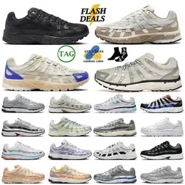 Plataforma Top P6000 Running Shoes para homens P-6000 preto preto Branco Torno claro Orie de minério