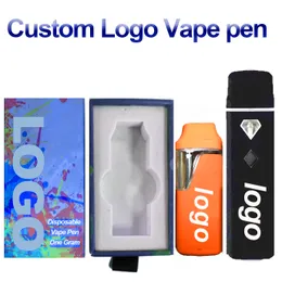 Customized Vape Pen 1ml 2ml 5ml Pod Disposable E-cigarettes Custom Logo Display Package Master Box Mylar Bags Thick Oil Empty Rechargeable 280mah Battery Vaporizer