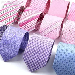 Nacke slipsar nacke slipsar dasi pria rosa cerah baru tenun jacquard bergaris klasik baju setelan tuksedo kurus hadiah untuk aksesori harian pesta pernikahan 230517