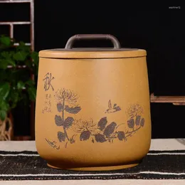 Teaware conjuntos de armazenamento de saquinhos de chá caixa contêiner vintage tin lata grande cerâmica caja para te cozinha bar bc50cg