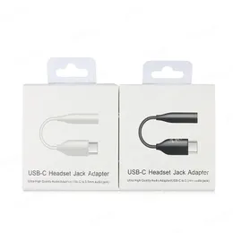 محول مقبس عالي الجودة USB C ذكر إلى 3.5 مم من النوع C Cables محولات الصوت مع رقاقة رقمية AUX AUX AUDIO Female Jacks for Samsung S22 S20 S21 NOTE 10 20 Plus