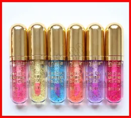 Make -up Lip Gloss Plumer Ministar 6 Farbe Glitzer Lip Fepper 24K Goldene Pailletten 3D Hydra Plumping Lipglos