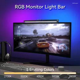 Lâmpadas de mesa RGB Monitor Light Bar Light Lights Dimmable With Backlight LED Desk LED LED PAR