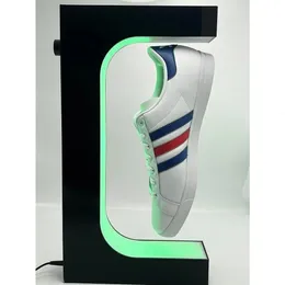 Levitierende Schuh -Display -Ständer 16 Farben LED LEG LICHT MAGNETIGE SNEAKER mit Fernbedienung schwimmender Schuhe Rack 240518