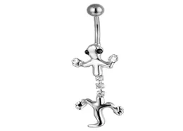 D0572 Clear Color Gecko Style Belly Stud01234566498134