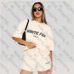 White Foxs T Shirt Designer T Shirty Top Quality Cotton Casual Tees Męs