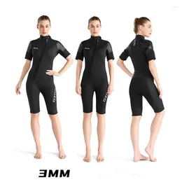Damenbadebekleidung 3mm hochwertiger SBR N-N-Cloth Einteiliger Tauchanzug Surf-Edelanzug-Qualle-Strand