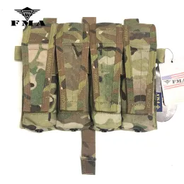 FMA Multicam New MP7 Quadruple Magazine Beutel Molle 500D Cordura für taktische Weste AVS JPC2.0 Weste Frontplatte