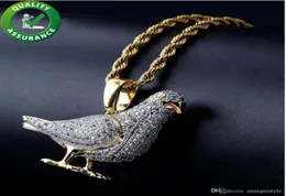 Hip Hop Bling Chains Schmuck Männer vereisere Anhänger Designer Halskette Diamond -Rapper Kette Luxus Halsketten HipHop Schmuck FA4567549