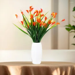 装飾的な花1バンドル33cm diy calla pe人工パーティーのアレンジメント装飾手作りシミュレーションPlante Kerst