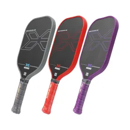 Carbon Fiber Pickleball Paddle Set 16mm Racquet Pickle Ball Racket Professional Lead Tape Cover Men Women 240507