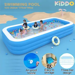 26 m Schwimmbad Große Pools für inblasbare familienabnehmbare abnehmbare Badewanne Kinder Sommerstrand Ourdoor Häuser Cottages 240521