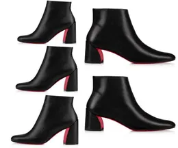 23s Woman Boot Black Leathersuede Women Stivali caviglia Schema di lusso Shoe Turela 55mm85mm Leathers Custine Cuciolo 2570791