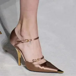 Тонкие высокие женские сандалии сандалии летние гладиаторы указали на ногу сексуальную Мэри Джейн S 032