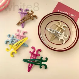 Hårklipp Barrettes Designer French New Candy Cor Clip Sweet Womenside Designer Luxury Love Jewelry Simple Style Alloy Girls BB O5JT