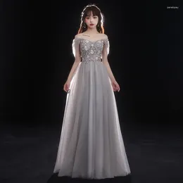Casual Dresses Elegant One Shoulder Sequins Pärled Back Banding Bride Bridesmaid Gowns Party Bankett kvinnlig scen Show Cheongsam