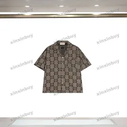 Xinxinbuy Männer Designer Tee T-Shirt 2024 Italien Big Doppelbuchst