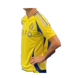 Al Nassr FC Soccer Jerseys Ronaldo 2024 2025 Home 24 25 Cr7 Gonzalo Martinez Talisca Ghislain Konan Vincent Aboubakar Men Football Men Kit Kit Kit 16-4xl