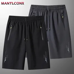 Summer Mens Sport Shorts Cool Sportswear Running Casual Bottoms Gym Fitness Training Jogging Short Pants Men Black Gray 240510