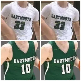 NCAA College Dartmouth Big Green Basketball Jersey 5 Ian Sistare 10 James Foye 11 Wes Slajchert 14 Guilien Smith 15 Brendan Barry Custom Stitched