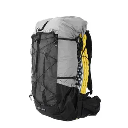 Outdoor -Taschen 3f UL -Ausrüstung Neues Update Qidian 2.0 Outdoor Sports Kletterbeutel 40+16 l Bären Rucksack Camping -Wanderweg Qidian Bag Q240521