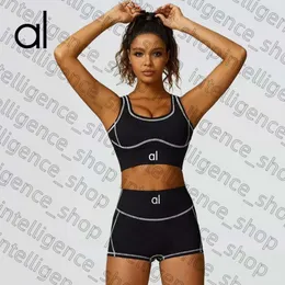 Align Aloe Yoga Conjunto Mulheres 2 Peças A ginástica esportiva Aloe Case Top Sets Sports Sport Bra Fitness Cintura Leggings VERÃO TRANSPORTE ROODES ROUS DE ROUTOS AL JOGGER 630